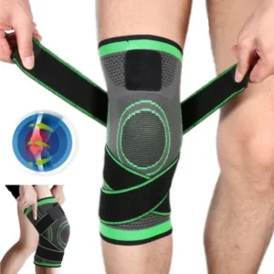 Rodillera deportiva con vendas